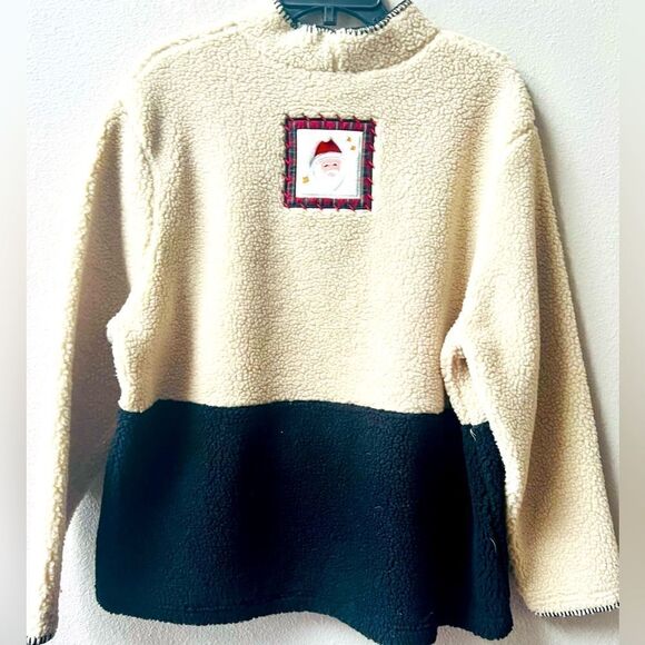 CROFT & BARROW C& B SPORT PRIMITIVE HOLIDAY CHRISTMAS SHERPA PULLOVER SIZE 1X - Picture 7 of 9
